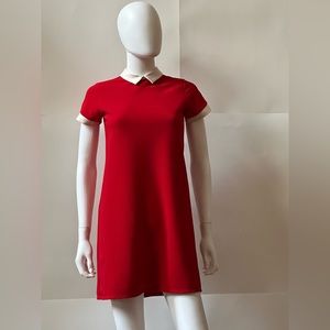 Vivid Red Forme Shirt Dress